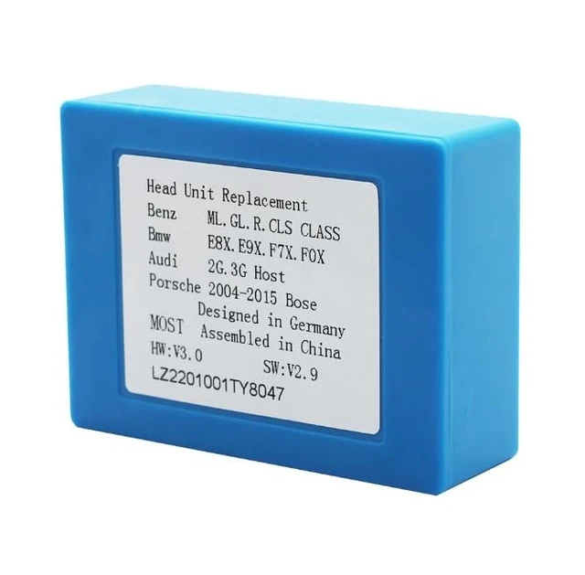 Alt view image 2 of 5 - VQU LEXXSON Optic Fiber Decoder for Mercedes-Benz ML/GL/R Class/CLS/S W221/Cayenne Cayman 911 997 Boxster BMW E9X Audi 2G.3G Host