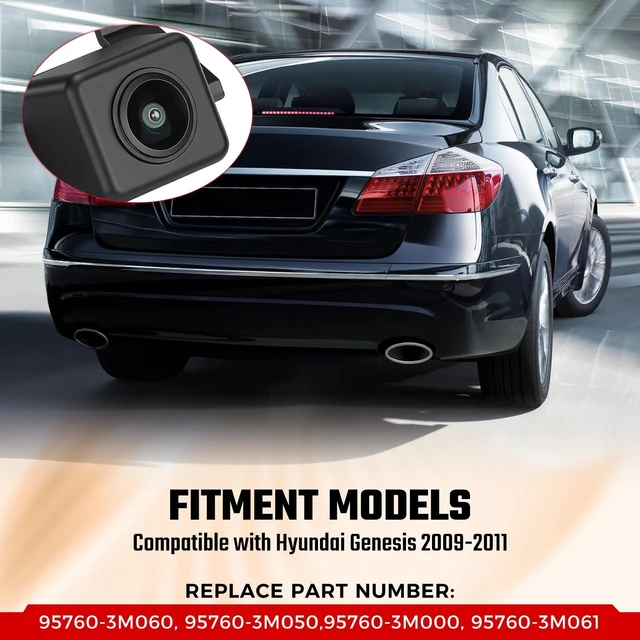 Alt view image 4 of 5 - Rearview Backup Camera OE:95760-3M060 Fit for 2009-2011 Hyundai Genesis