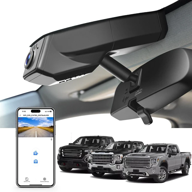 Main image of mangoal STARVIS 2 Front 4K HDR Dash Cam IMX678, Custom Fit for GMC Sierra 1500 2019-2021, 1500 Limited 2022 and HD 2020-2023 (Model B), 5GHz WiFi, GPS, 64GB Card