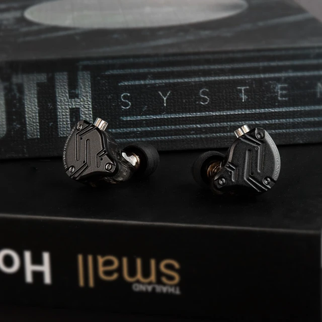 Alt view image 3 of 5 - KZ in Ear Monitor IEM Headphones,1DD+5BA Hybrid Wired Gaming Earbuds,KZ in Ear Monitor Gaming Earbuds Earphones with 2PIN Cable for Audiophile (Dark-Type C, with Microphone)