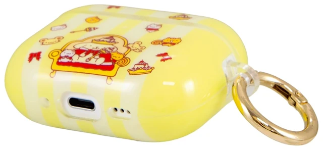 Alt view image 2 of 5 - Sonix x Sanrio AirPods Pro 3 Protective Case - Hard Shell Cover with Luxe Keychain Clip - Compatible with 3rd Generation AirPods Pro ^^ Pompompurin 30th Anniversary