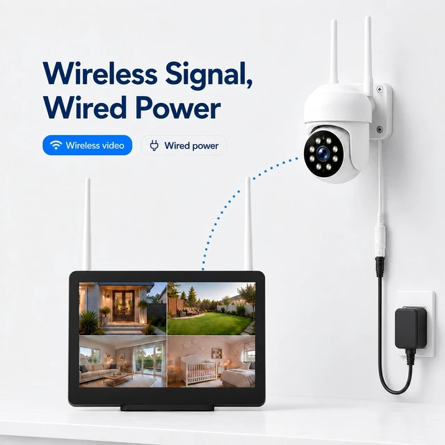 Alt view image 3 of 5 - Camcamp Wireless Security Camera System with 10 Inch Monitor, 8 PTZ Cameras