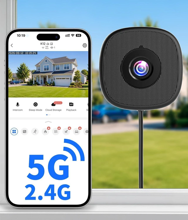 Main image of MISECU 2K No Drill Window Camera, Indoor Cameras for Home Security
