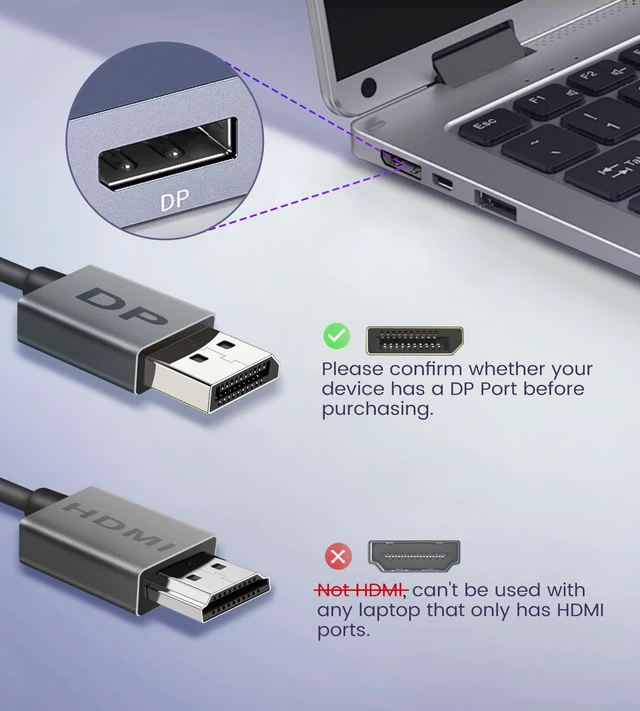 Alt view image 3 of 5 - Display Port Splitter for Dual Monitors, Extended Display for Windows, Dual 4K@60Hz Displayport Splitter 1 in 2 Out, Single 4K@120Hz, DP 1.4 MST Hub Compatible with PC, Laptop, Graphics Card