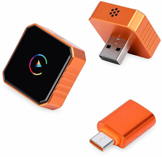 Main image of Fabater Android Auto Adapter, WiFi Bluetooth Connection Wireless Car Adapter, Plug and Play, Convert Wired to Wireless Car Play Adapters, Auto Reconnect No Latency (Color Pattern)