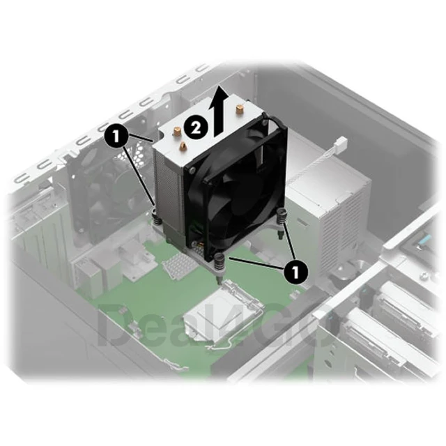 Alt view image 3 of 5 - Deal4GO 125W TDP CPU Cooling Fan Heatsink M10277-001 L97053-001 Replacement for HP Z2 G4 G5 G6 G8, 800 880 G6, Z1 G6 Tower Workstation