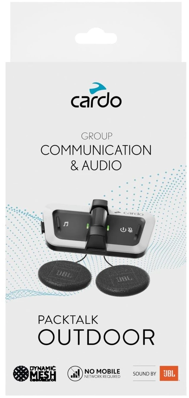 Main image of Cardo Packtalk Outdoor Helmet Communication System for Skiing, Snowboarding, Mountain Biking, Cycling and Other Outdoor Activities