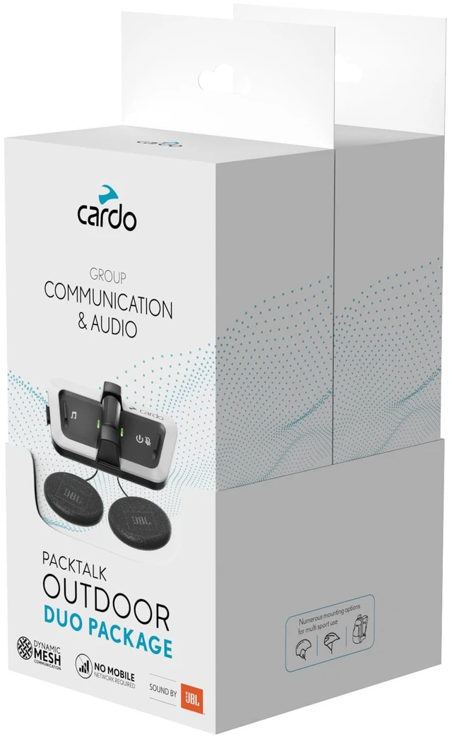 Alt view image 2 of 5 - Cardo Packtalk Outdoor Helmet Communication System for Skiing, Snowboarding, Mountain Biking, Cycling and Other Outdoor Activities
