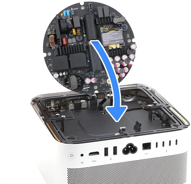 Alt view image 2 of 5 - iPartsleader PSU 370W Internal Power Supply Board PSU Replacement for Mac Studio (A2615,M1,2022) & (A2901,M2,2023) PA-2371-1A ADP-370AF SA 661-18533 661-18534 661-34634 661-34633