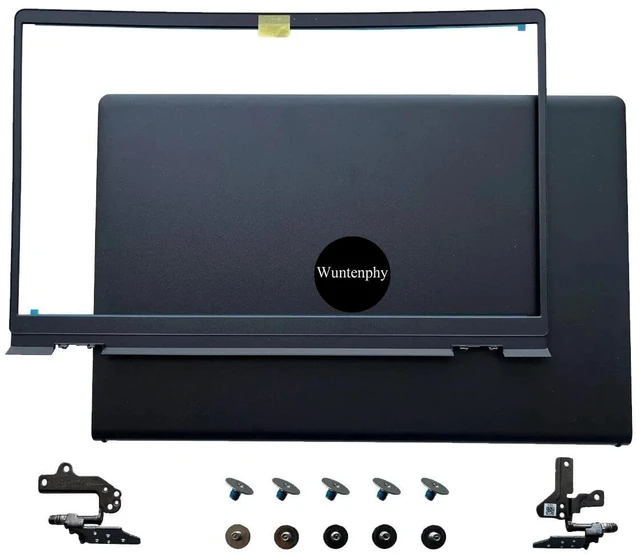 Main image of New Replacement LCD Back Cover & Front Bezel & Hinges with 5 Sets Screws for Dell Inspiron 15 3510 3511 3515 3520 3521 3525 P112F 00WPN8 09WC73 0WPN8 9WC73 (A+B+H+Screws)