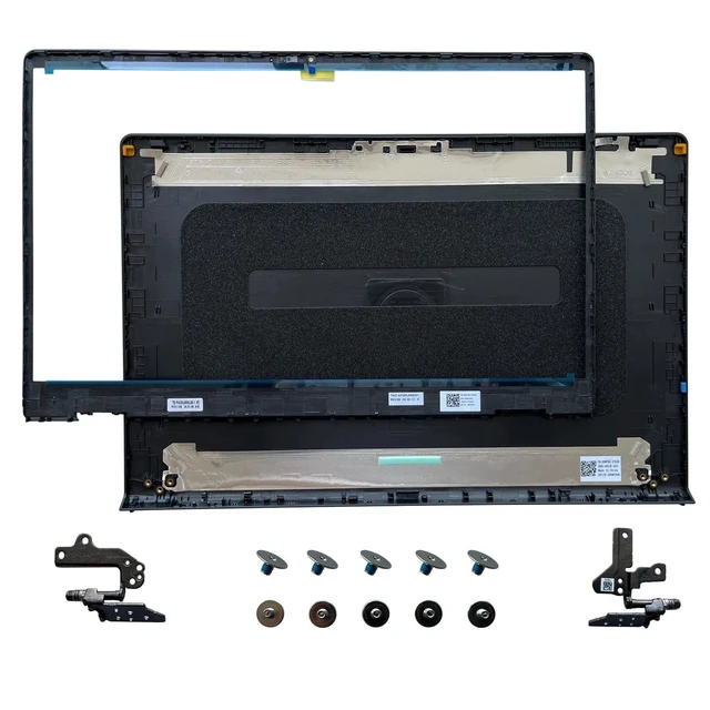 Alt view image 2 of 5 - New Replacement LCD Back Cover & Front Bezel & Hinges with 5 Sets Screws for Dell Inspiron 15 3510 3511 3515 3520 3521 3525 P112F 00WPN8 09WC73 0WPN8 9WC73 (A+B+H+Screws)