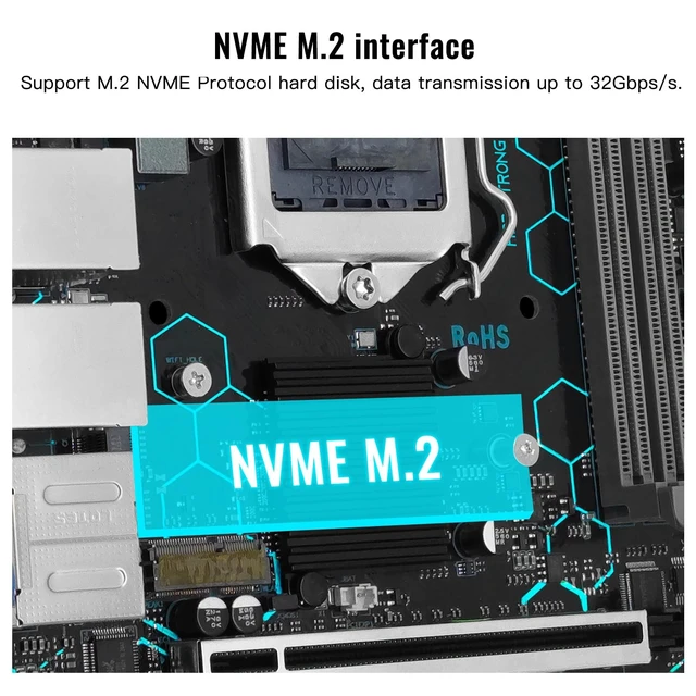 Alt view image 4 of 5 - SHANGZHAOYUAN H97 Strong LGA 1150 Motherboard for Intel 4th Core i7/i5/i3