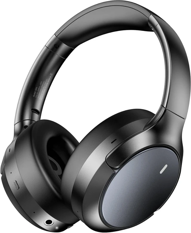 Main image of Hybrid ANC Wireless Over-Ear Headphones, 100H Playtime, Hi-Res Audio, Bluetooth 6.0, Multi-Mode Noise Cancellation, Comfort Fit, iOS & Android Compatible, Foldable Design, Travel-Friendly (Blac