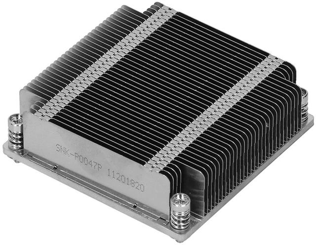 Main image of 1U Passive HeatSink CPU Cooler,SNK-P0047P 1U CPU Heat Sink Heat?Dissipating Parts for Supermicro X9/X10 1U UP and Server,Silent,Easy Installation and Long Service Life