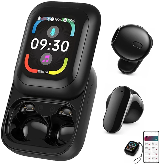 Main image of N04 AI Translator Earbuds 3-in-1 Real-Time Translation Headphones with Touchscreen, 165+ Languages, Bluetooth 6.0 & 32H Battery Perfect for Travel, Business, and Language Learning