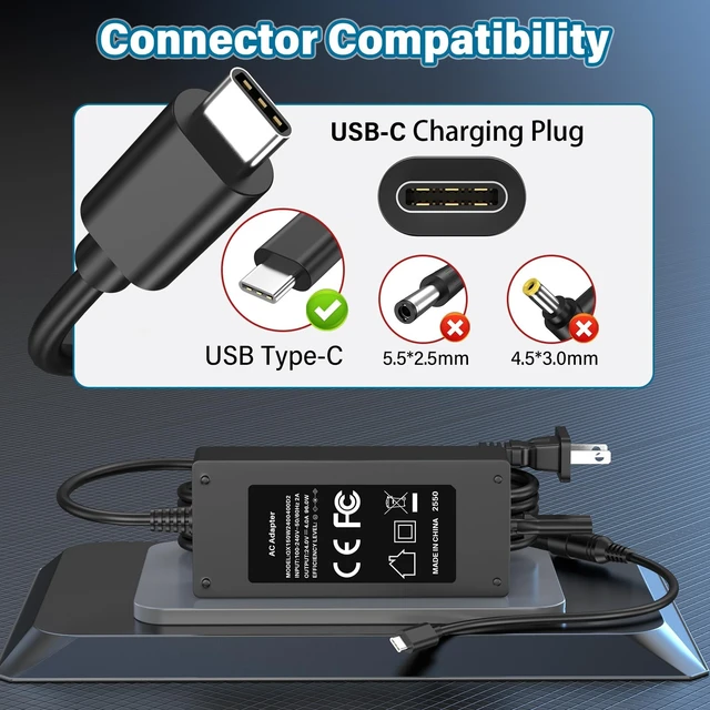 Alt view image 4 of 5 - 24V USB-C Charger Fit for Toast Flex TP200 TK200 TK300 Receipt Printer