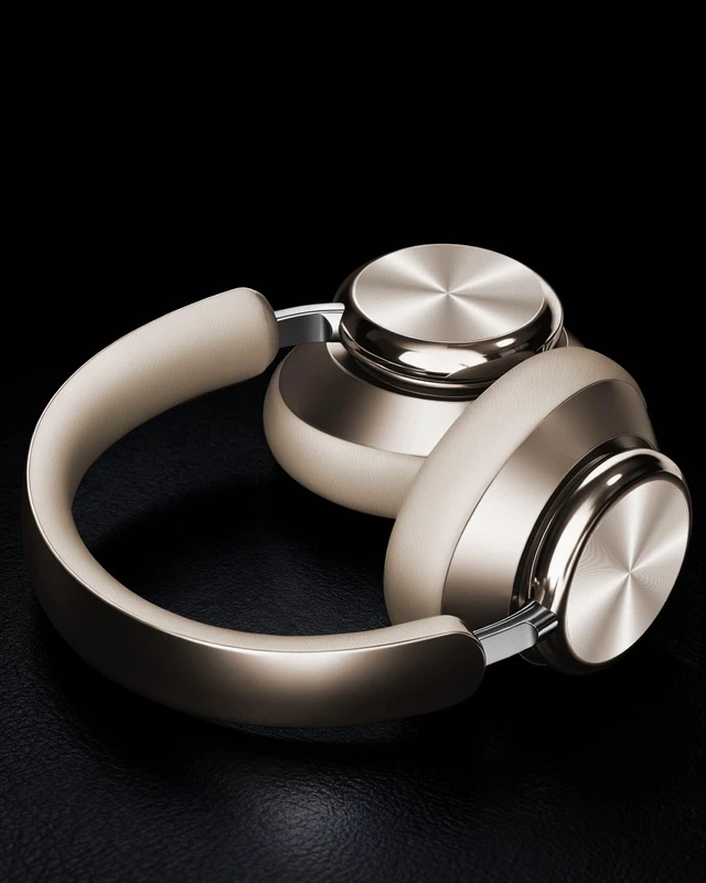 Alt view image 5 of 5 - Wentronic Y03 Bluetooth Headphones Wireless Active Noise Cancelling Over Ear Headphones 48 Hours Playtime High Sound Quality 6 EQ Music Mode Headphones with Soft Ear Cushion - Starlight