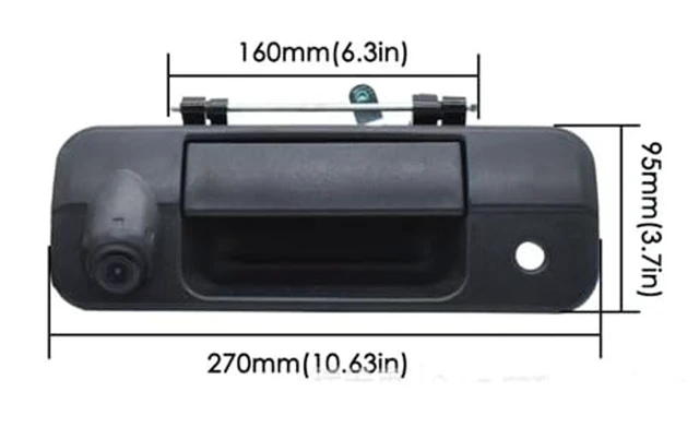 Alt view image 2 of 4 - XTRONS Tailgate Handle Backup Camera for Toyota Tundra Sequoia 2007-2013