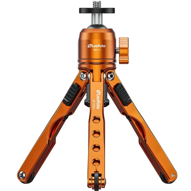 Alt view image 2 of 5 - LEOFOTO Aluminum Mini Ball Head with Ball Head LF-MT-03mini+MBH-20 Orange
