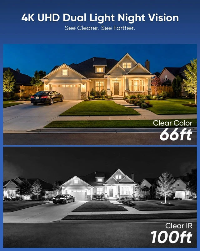 Alt view image 5 of 5 - SANNCE 4K 8MP PoE Dome Security Camera(2 Pack)
