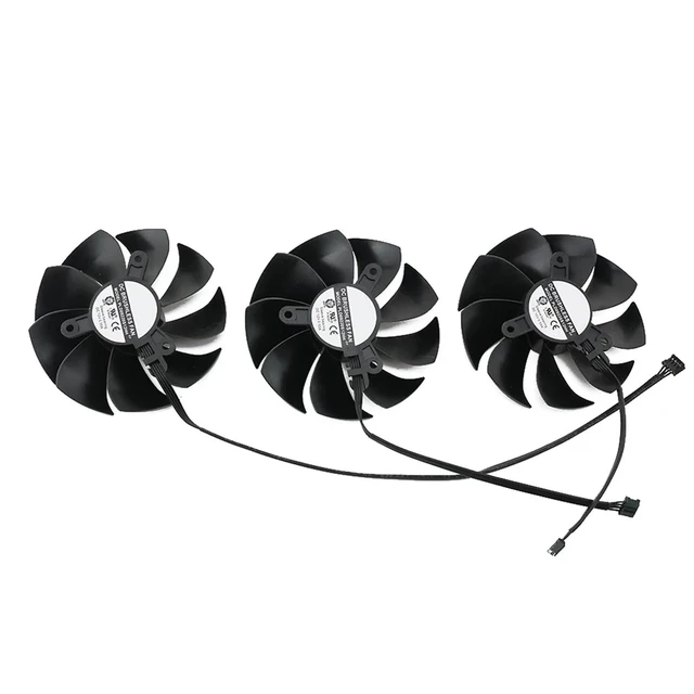 Alt view image 3 of 4 - 87mm PLD09220S12H Cooler Fans Replacement for EVGA RTX 2080 Ti FTW3 Ultra 2070 Super RTX2080 Graphics Video Card Cooling Fan