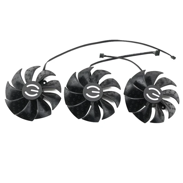 Alt view image 4 of 4 - 87mm PLD09220S12H Cooler Fans Replacement for EVGA RTX 2080 Ti FTW3 Ultra 2070 Super RTX2080 Graphics Video Card Cooling Fan