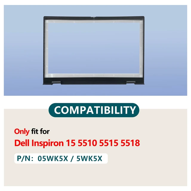 Alt view image 2 of 5 - JADTRXU 05WK5X 5WK5X Replacement Laptop LCD Front Bezel Frame for Dell Inspiron 15 5510 5515 5518
