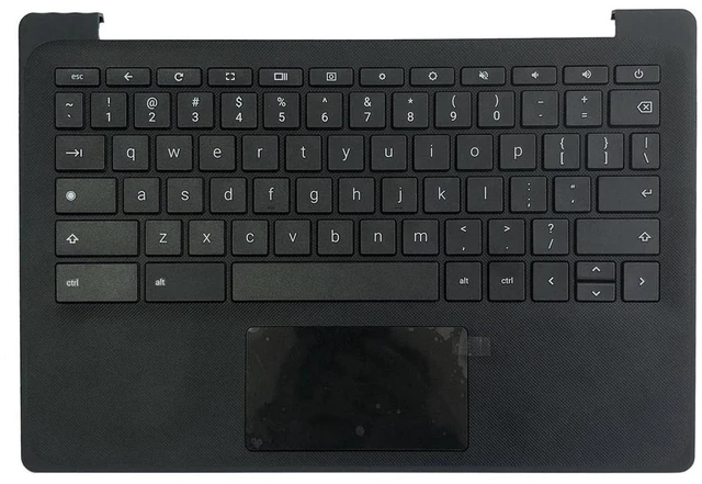 Main image of New Replacement for HP Fortis 11 G10 Chromebook Laptop Palmrest Upper Case Keyboard Touchpad/Non-Touchpad Assembly Part N93657-001 N93656-001 Black (KB W/Touchpad)
