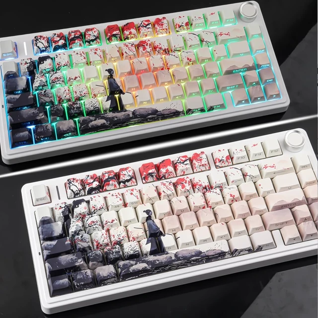 Alt view image 4 of 5 - Tsungup Custom Japanese PBT Cool Keycaps, Key Caps Keyboard Keycap Set