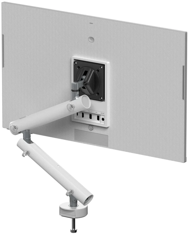 Main image of Miro Single Monitor Arm Desk Mount with Through Desk Fixing, VESA Compatible Adjustable Gas Spring Arm, Cable Management, Fits 1732 Screens, Supports 4.419.8 lbs (29kg)