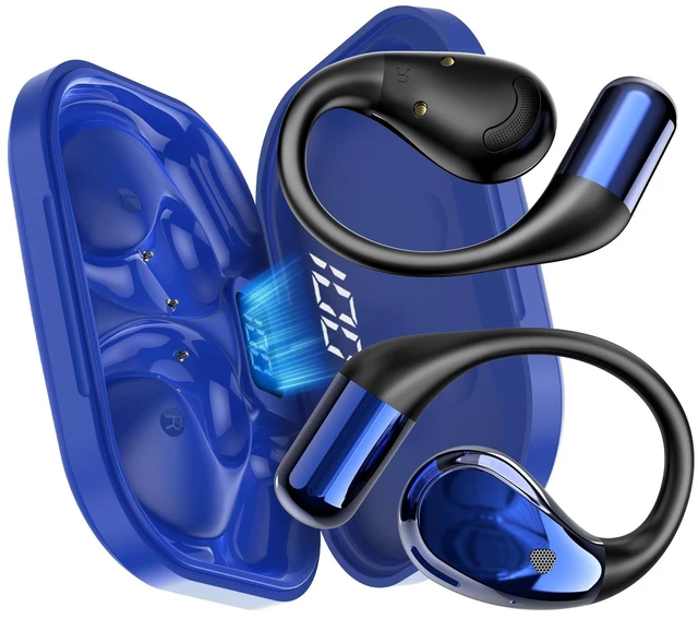 Main image of Conyat Open-Ear Headphones, Adjustable Ear Hooks/IP7 Waterproof/Ultra-Comfort, Glacier Blue
