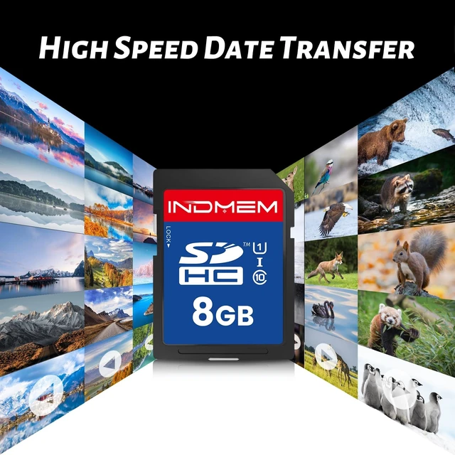 Alt view image 5 of 5 - SD Card 8GB, 10-Pack UHS-I Class 10 MLC Flash Memory Cards, High Speed Full HD Video Recording Secure Digital Cards for Camera DSLR Action Cam Camcorder Phone Digital Device