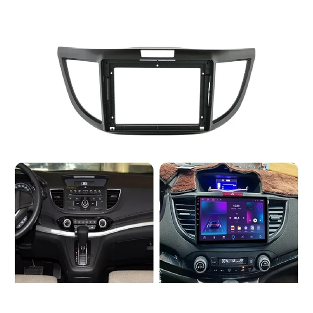 Alt view image 2 of 4 - Fits for Honda CRV CR-V 2012-2017 Car Radio Stereo Fascia Panel Frame 9inch Dash Installation Mounting Kit Big Screen