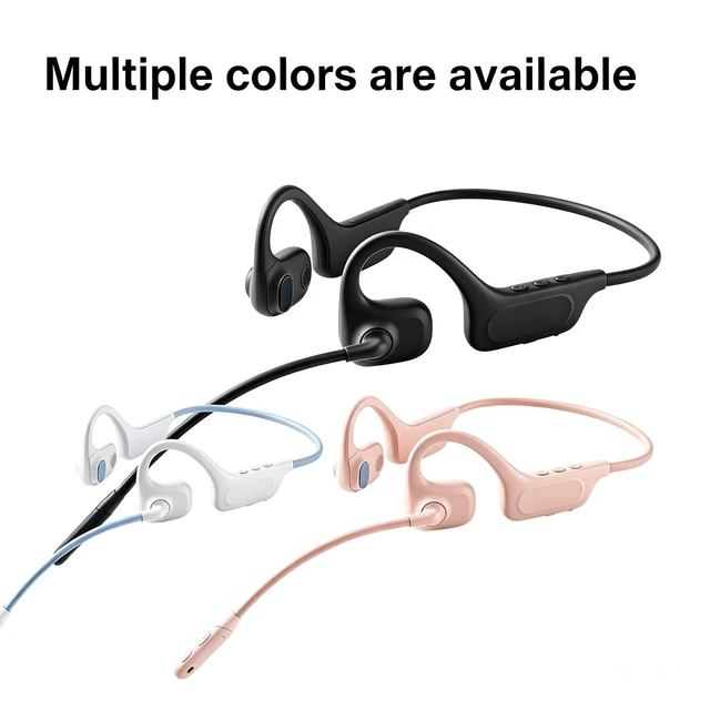Alt view image 5 of 5 - AYI Open Ear Wireless Earbuds with Mic, Hi-Fi Stereo Sound, LED Power Display, 48H Playtime, Multipoint Pairing & Voice Assistant, Ultra-Low Latency for Workout and Gaming, M38 White.