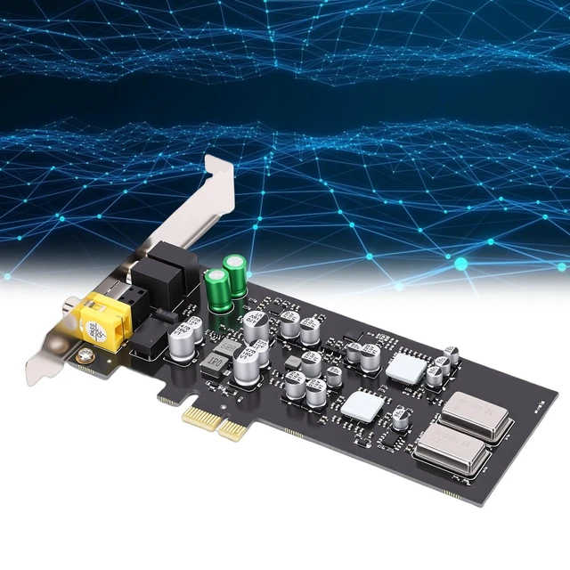 Alt view image 2 of 5 - VBESTLIFE ST114 PCIE Sound Card, CM108AH Optical Fiber Coaxial Digital Sound Audio Professional HiFi Card