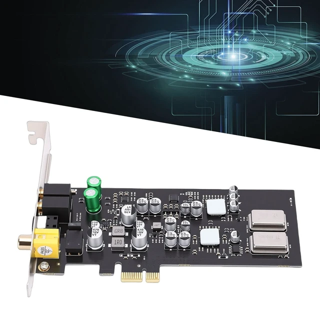 Alt view image 3 of 5 - VBESTLIFE ST114 PCIE Sound Card, CM108AH Optical Fiber Coaxial Digital Sound Audio Professional HiFi Card