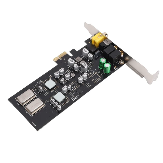 Alt view image 5 of 5 - VBESTLIFE ST114 PCIE Sound Card, CM108AH Optical Fiber Coaxial Digital Sound Audio Professional HiFi Card
