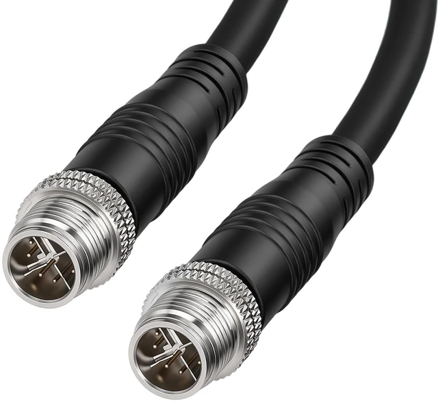 Main image of ZBLZGP IP67 M12 8 Pin X-Code 10Gbps Cable, Specially Designed for Solar Panel Arrays, Wind Turbine Control Systems and Renewable Energy Installations 1M/3.3FT