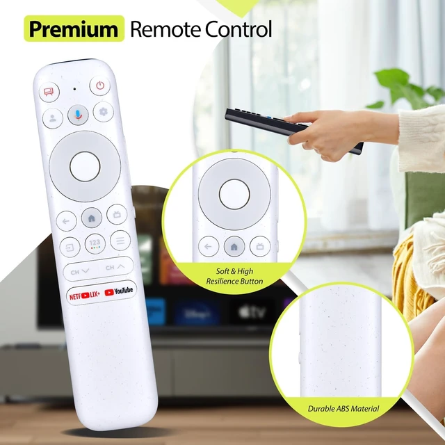Alt view image 4 of 5 - RYQIF RC902N FER1 Voice Replacement Remote Controller Fits TCL NXTVISION Series TV 55A300W 65A300W 75A300W 85A300W