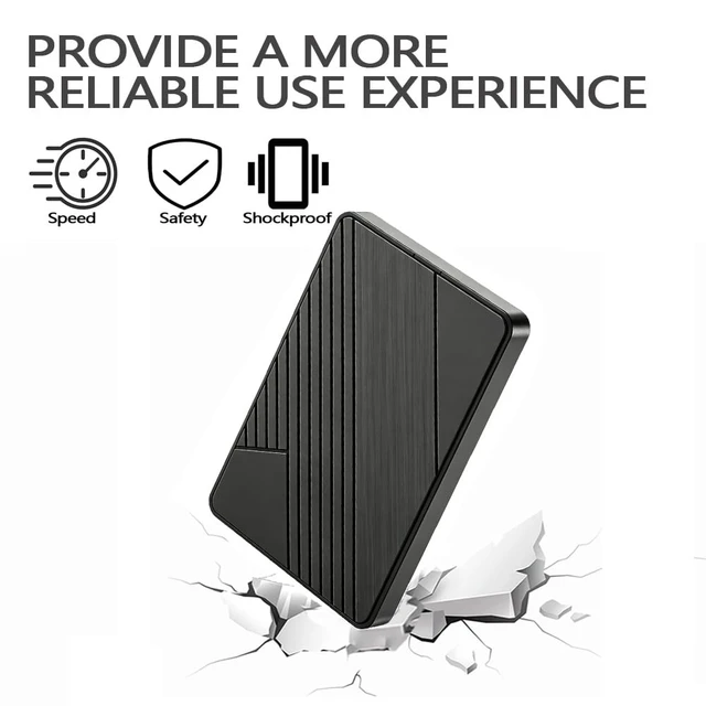 Alt view image 3 of 5 - HWAYO 1TB Ultra Slim Portable External Hard Drive USB 3.0-HDD