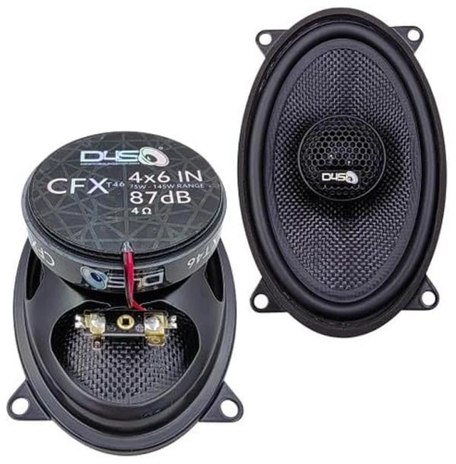 Main image of Down4Sound CFXt46 4x6 Inch Car Audio Speakers 145W RMS Pair