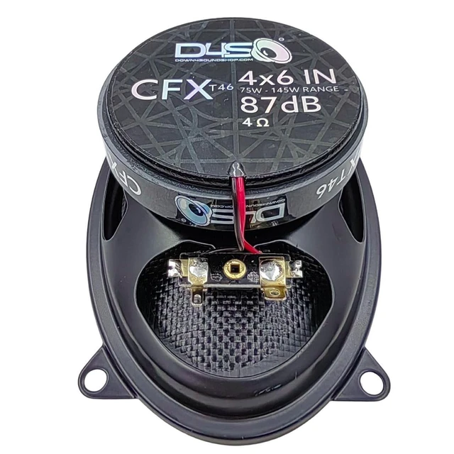 Alt view image 3 of 4 - Down4Sound CFXt46 4x6 Inch Car Audio Speakers 145W RMS Pair
