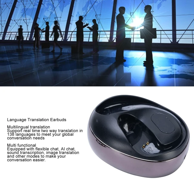 Alt view image 4 of 5 - Tangxi Al Language Translator Earbuds Real Time, Open Ear Bluetooth Earhooks, 138 Languages Two Way Translation for Business Learning Meetings Travel