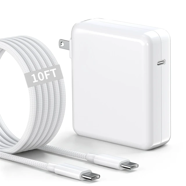 Main image of MacBook Pro Charger - 61W USB C Power Adapter with 10FT USB-C Braided Cable