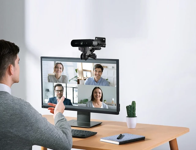 Alt view image 5 of 5 - AceTaken Webcam Wall-Mount with 10'' Ring Light, Selfie-Light Wall Holder Bracket Compatible with Logitech C920x, C922x, MX Brio, Brio 4K, Brio 500, C925e for Video Meeting Streaming Gaming