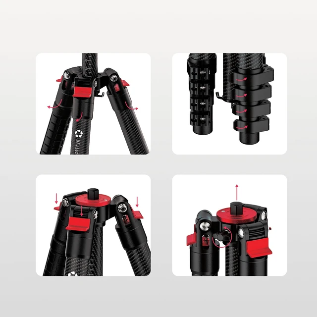 Alt view image 5 of 5 - Matterport Professional Camera Tripod Stand with Universal Mount, Up to 59"