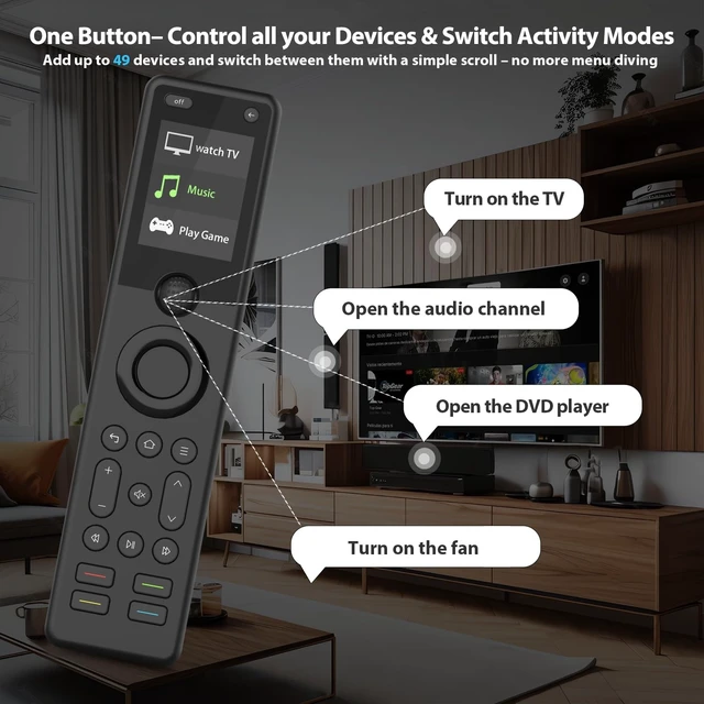 Alt view image 3 of 5 - SofaBaton X1S Smart Universal Remote Control with Hub,One-Click Scenes
