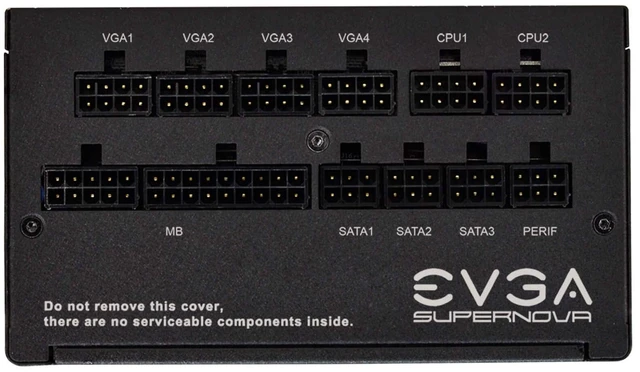 Alt view image 5 of 5 - EVGA 220-GA-0750-X1 Super Nova 750 Ga, 80 Plus Gold 750W, Fully Modular, ECO Mode with Dbb Fan, 10 Year Warranty, Compact 150mm Size, Power Supply