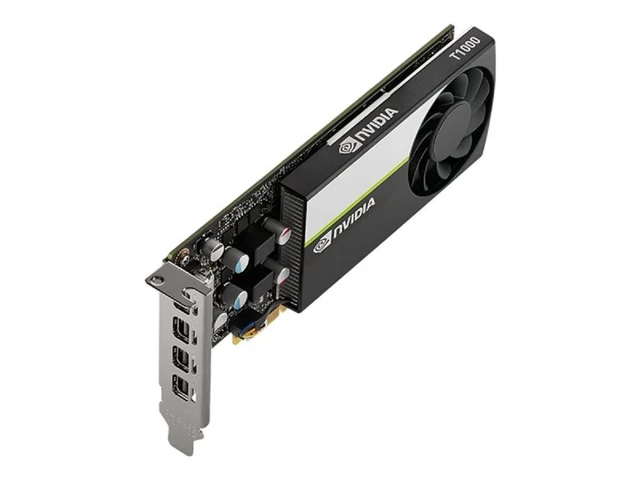 Alt view image 2 of 5 - PNY T1000 Professional Graphics Card 8GB DDR6 896 Cores 4 miniDP Low Profile (Bracket Included) OEM (Brown Box)