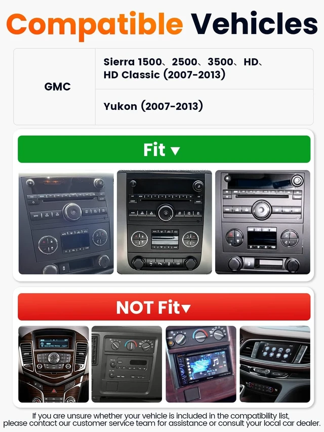 Alt view image 2 of 5 - KORVITH 7" Android 15 Car Stereo for GMC Sierra 1500 2500 3500 HD Yukon